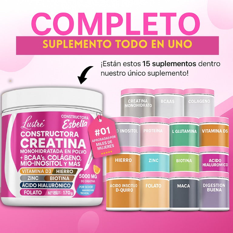 Lustre - Creatina para mujeres - 2x1