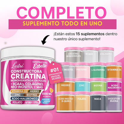 Lustre - Creatina para mujeres - 2x1